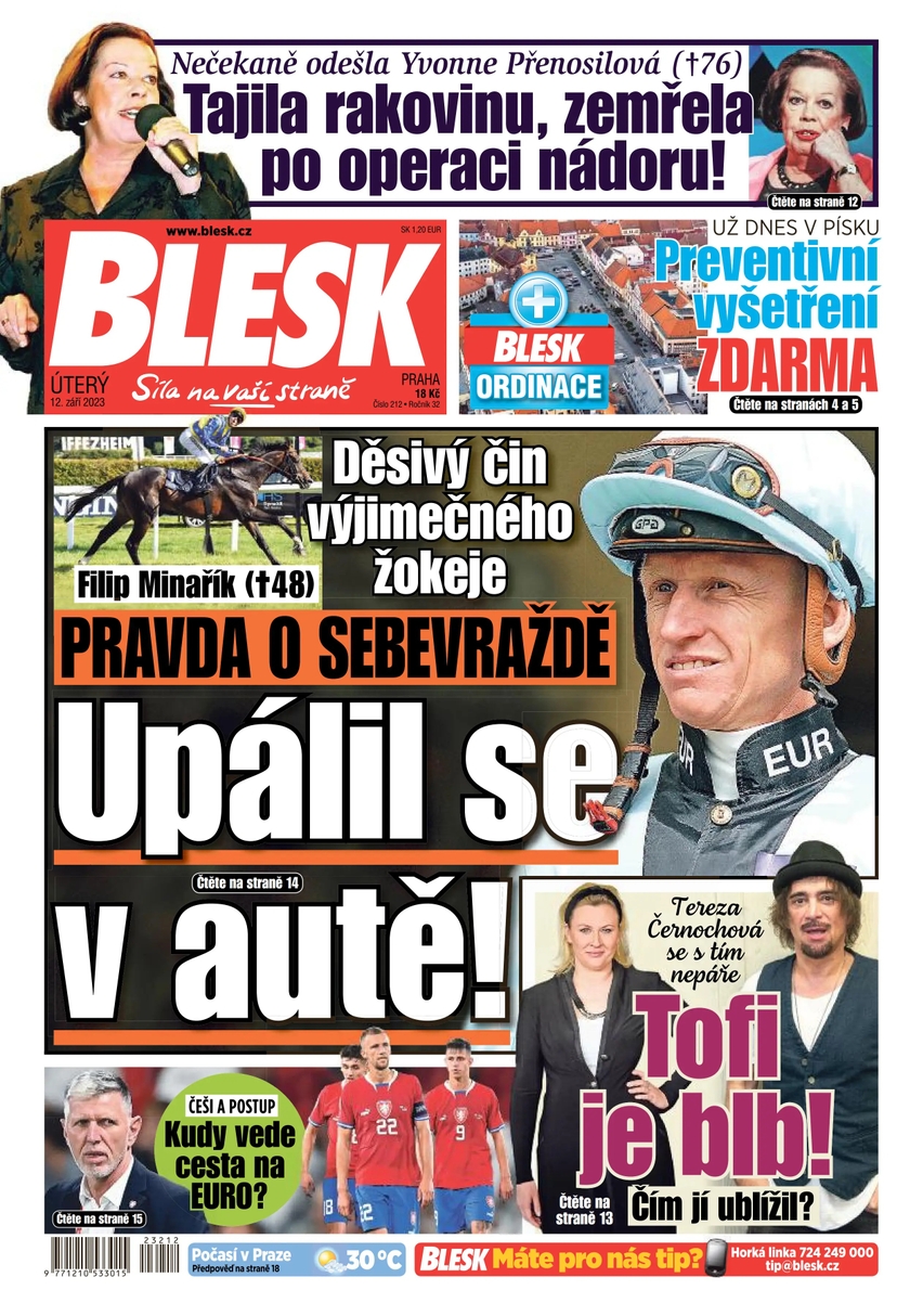 E-magazín BLESK - 12.9.2023 - CZECH NEWS CENTER a. s.