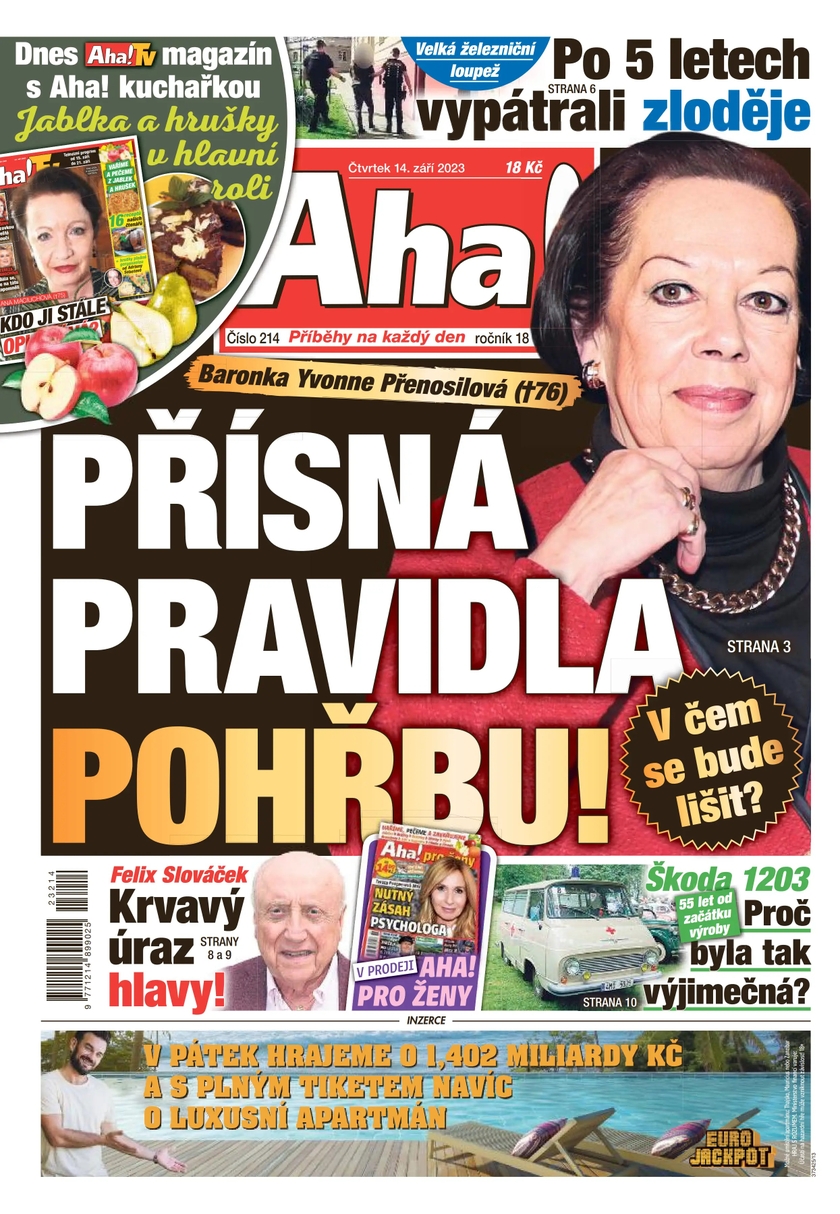 E-magazín Aha! - 14.9.2023 - CZECH NEWS CENTER a. s.