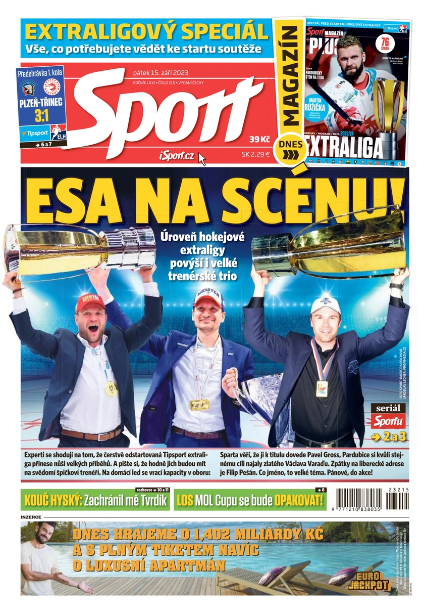 E-magazín Sport - 15.9.2023 - CZECH NEWS CENTER a. s.