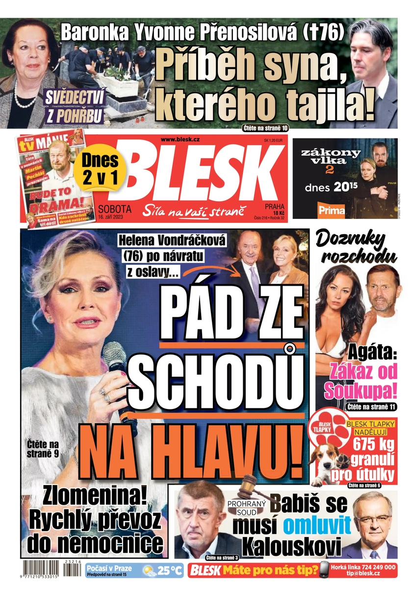 E-magazín BLESK - 16.9.2023 - CZECH NEWS CENTER a. s.
