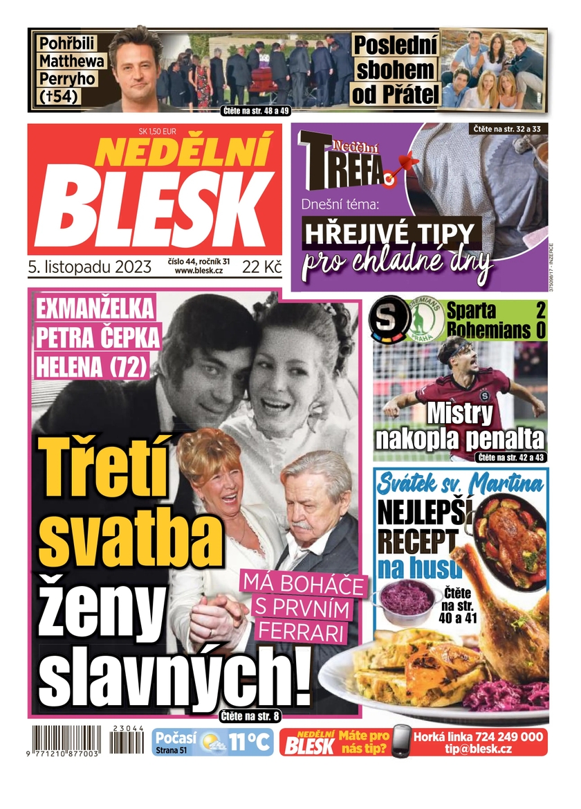 E-magazín NEDĚLNÍ BLESK - 44/2023 - CZECH NEWS CENTER a. s.