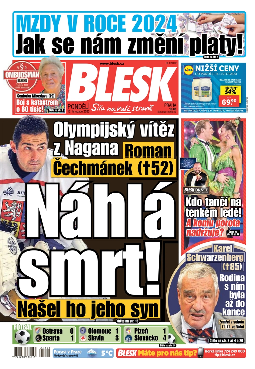 E-magazín BLESK - 13.11.2023 - CZECH NEWS CENTER a. s.