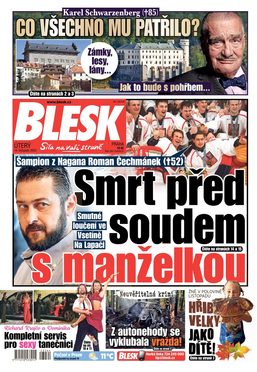 E-magazín BLESK - 14.11.2023 - CZECH NEWS CENTER a. s.