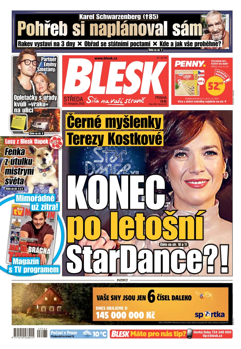 E-magazín BLESK - 15.11.2023 - CZECH NEWS CENTER a. s.