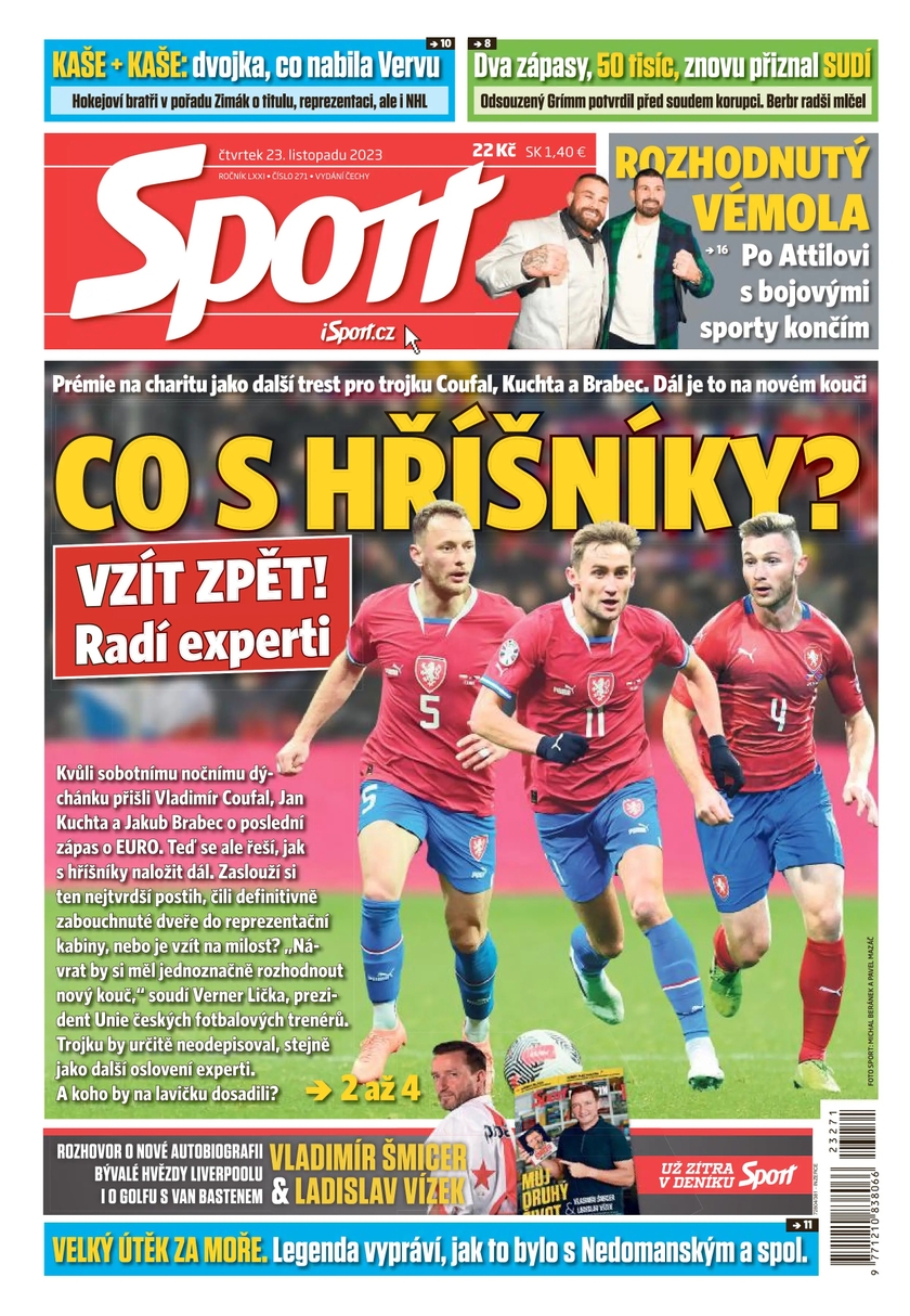 E-magazín Sport - 23.11.2023 - CZECH NEWS CENTER a. s.
