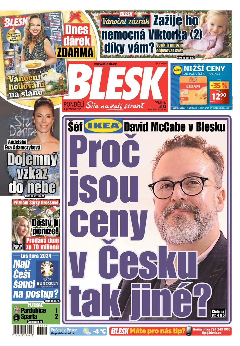 E-magazín BLESK - 4.12.2023 - CZECH NEWS CENTER a. s.