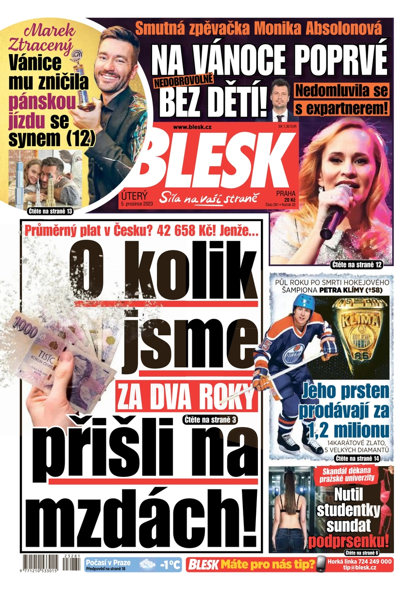 E-magazín BLESK - 5.12.2023 - CZECH NEWS CENTER a. s.