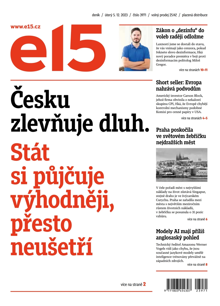 E-magazín e15 - 5.12.2023 - CZECH NEWS CENTER a. s.