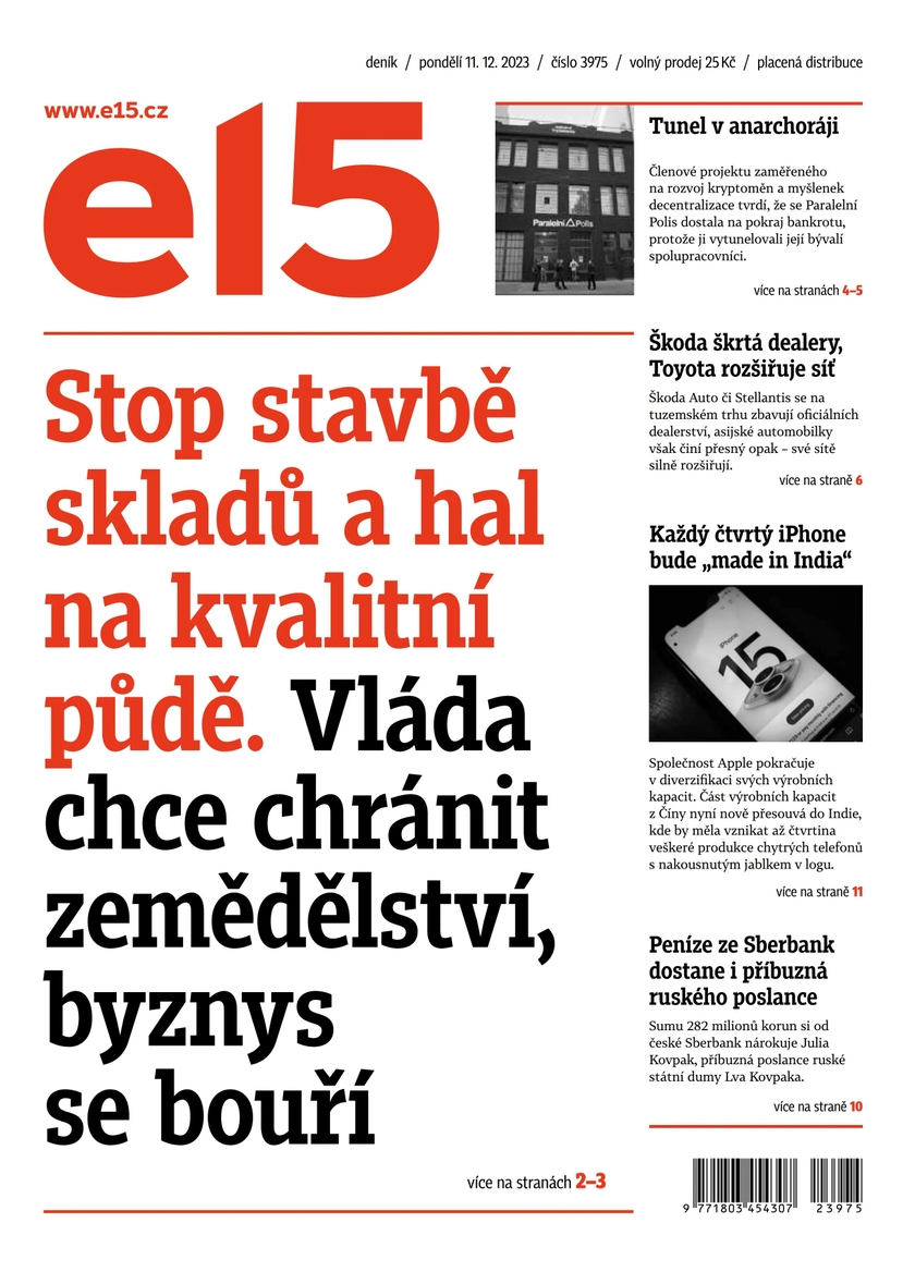 E-magazín e15 - 11.12.2023 - CZECH NEWS CENTER a. s.