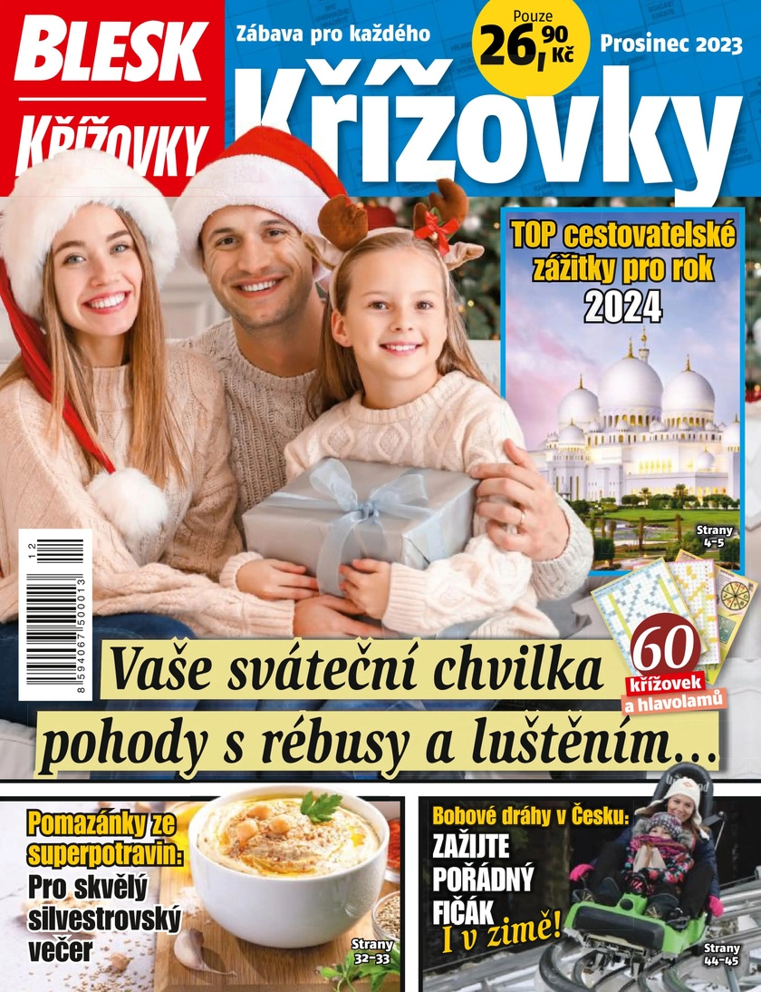 E-magazín BLESK KŘÍŽOVKY - 12/2023 - CZECH NEWS CENTER a. s.