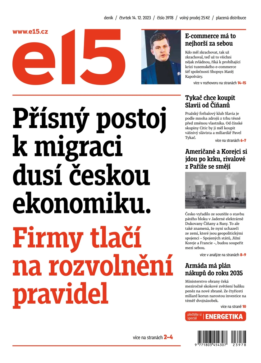 E-magazín e15 - 14.12.2023 - CZECH NEWS CENTER a. s.