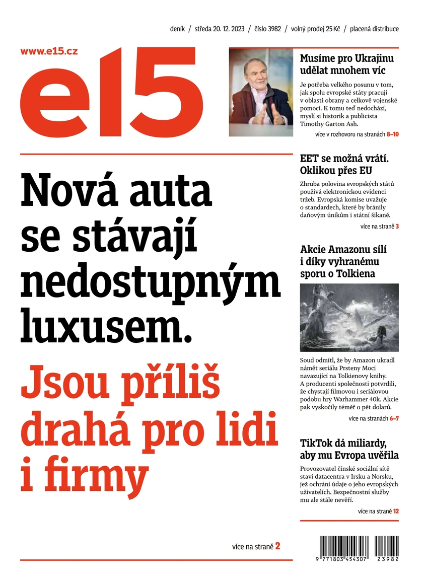 E-magazín e15 - 20.12.2023 - CZECH NEWS CENTER a. s.
