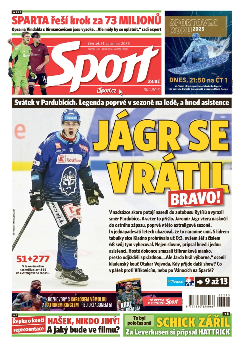 E-magazín Sport - 21.12.2023 - CZECH NEWS CENTER a. s.