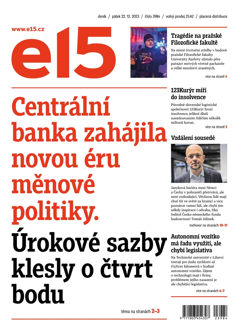 E-magazín e15 - 22.12.2023 - CZECH NEWS CENTER a. s.