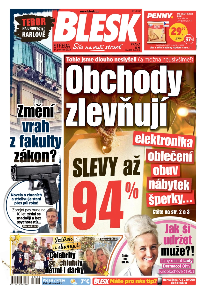 E-magazín BLESK - 27.12.2023 - CZECH NEWS CENTER a. s.