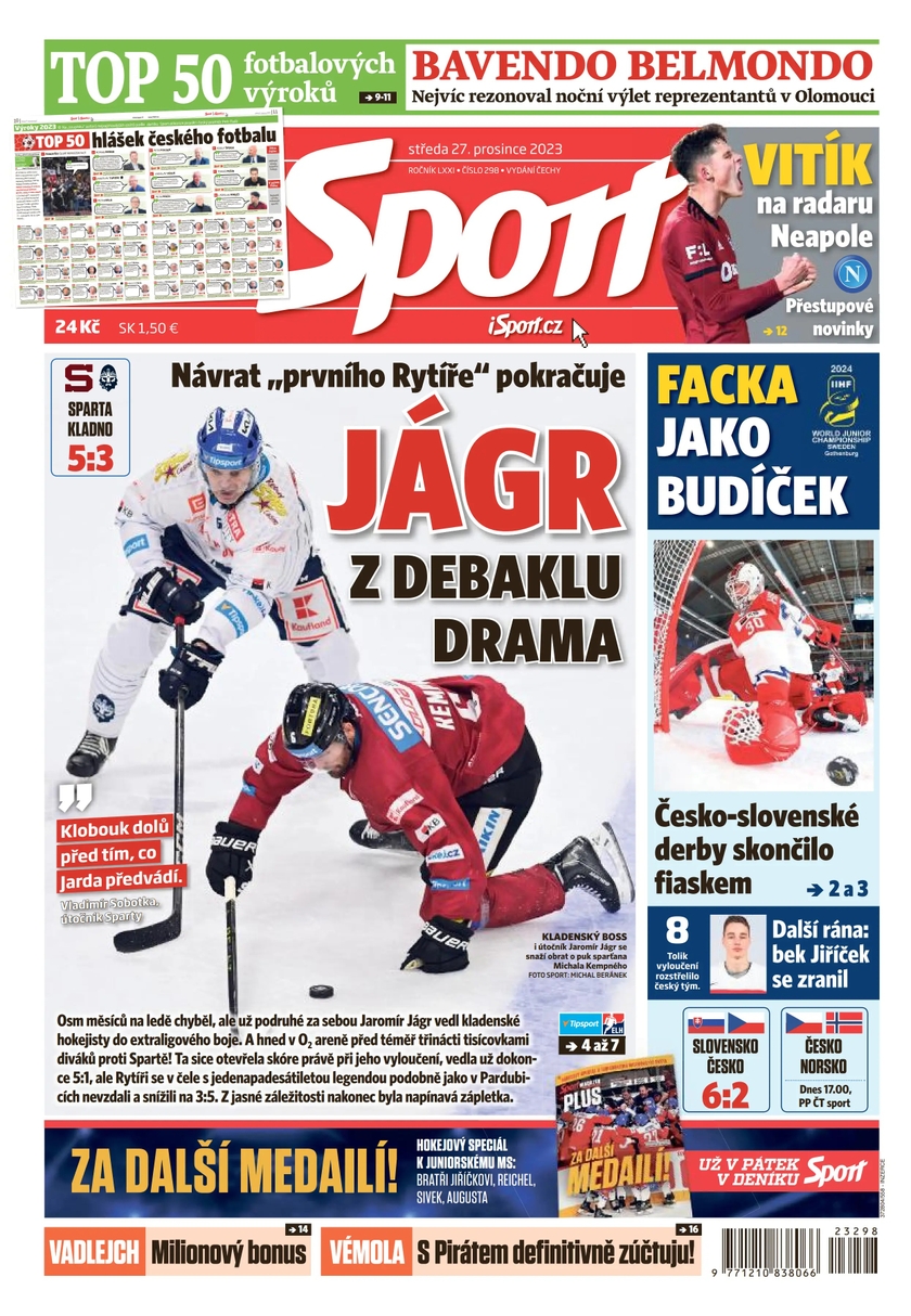 E-magazín Sport - 27.12.2023 - CZECH NEWS CENTER a. s.