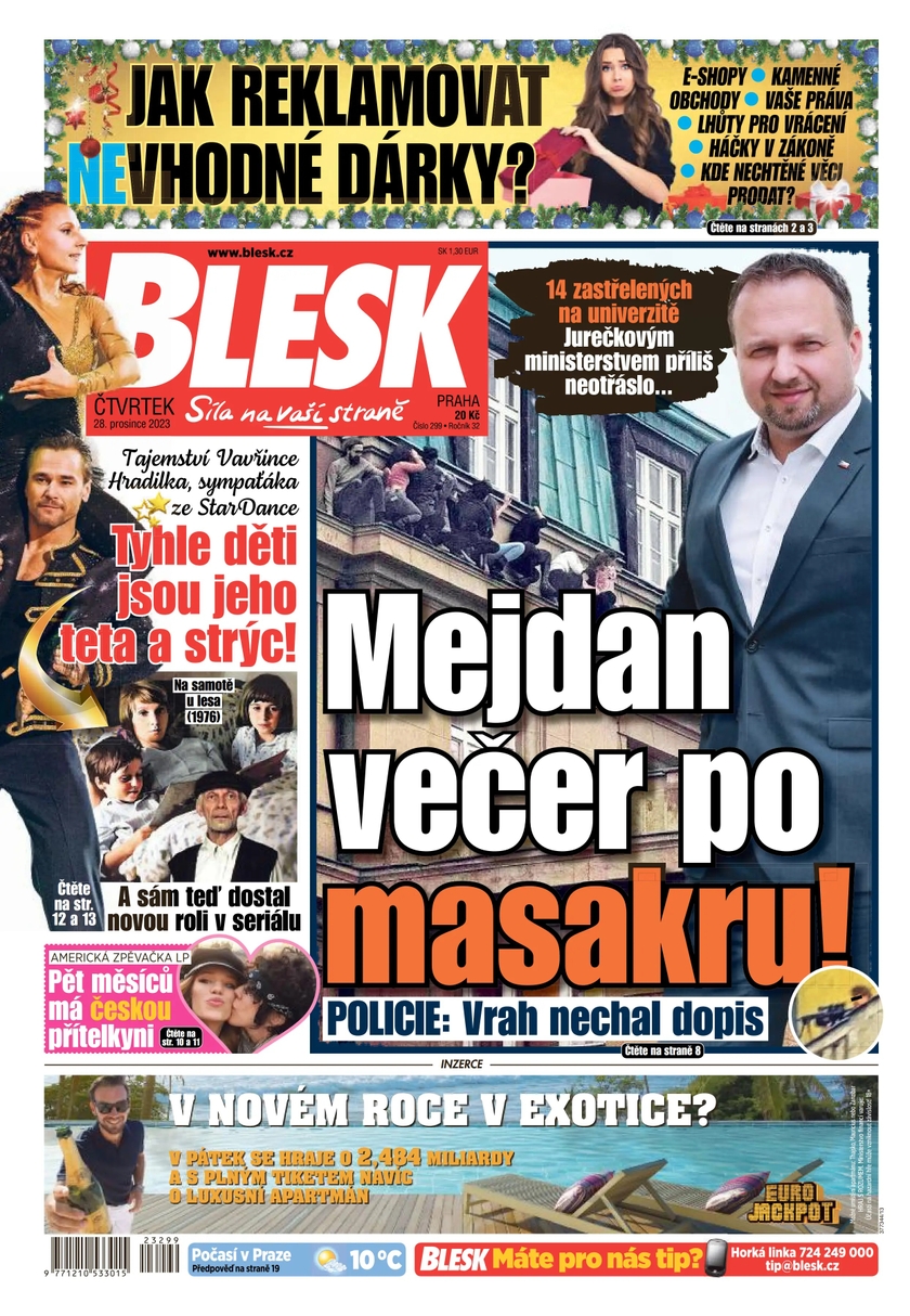E-magazín BLESK - 28.12.2023 - CZECH NEWS CENTER a. s.