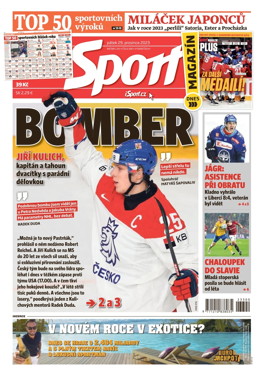 E-magazín Sport - 29.12.2023 - CZECH NEWS CENTER a. s.