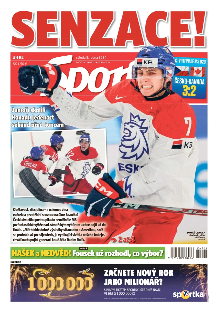 E-magazín Sport - 3.1.2024 - CZECH NEWS CENTER a. s.