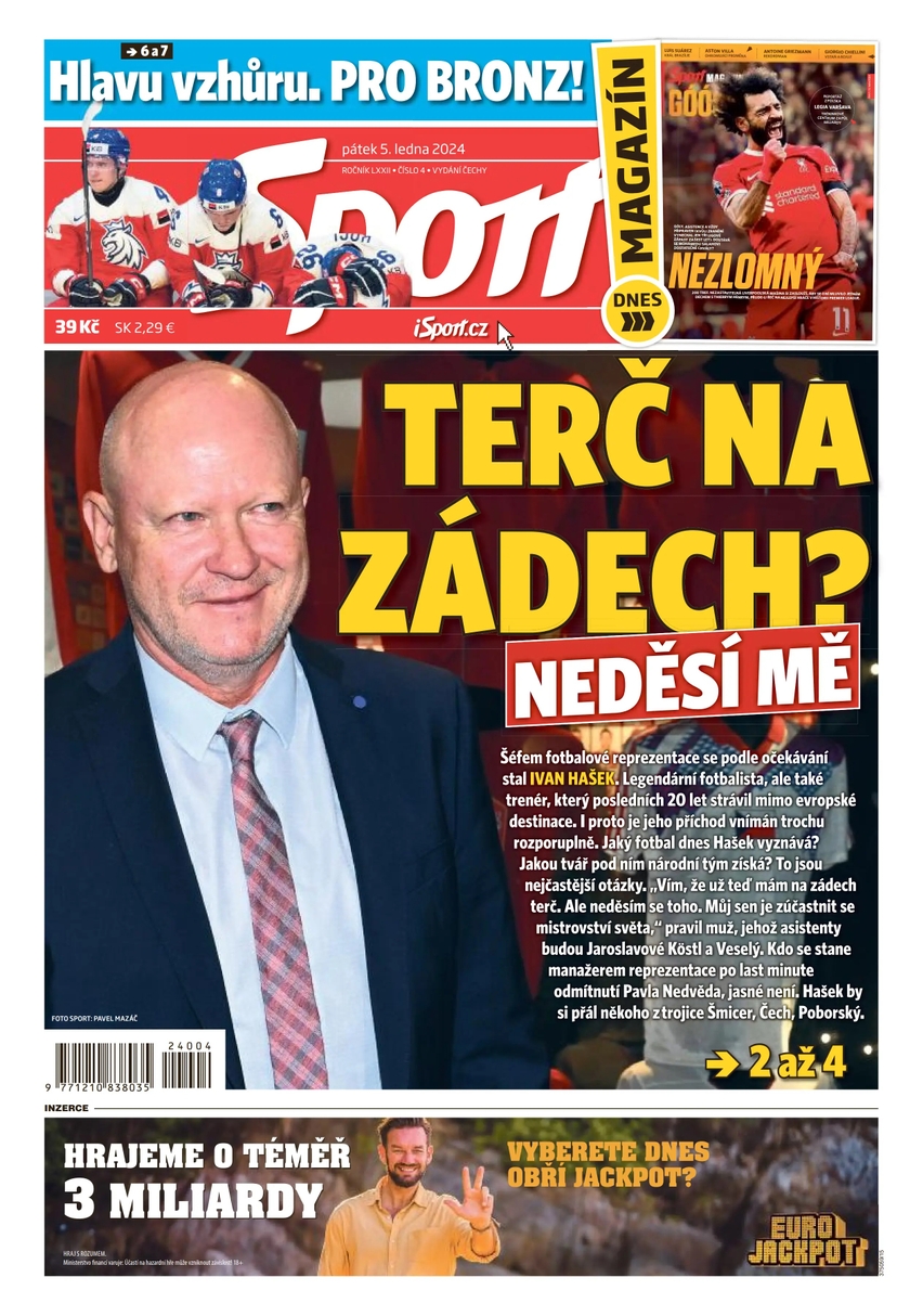 E-magazín Sport - 5.1.2024 - CZECH NEWS CENTER a. s.