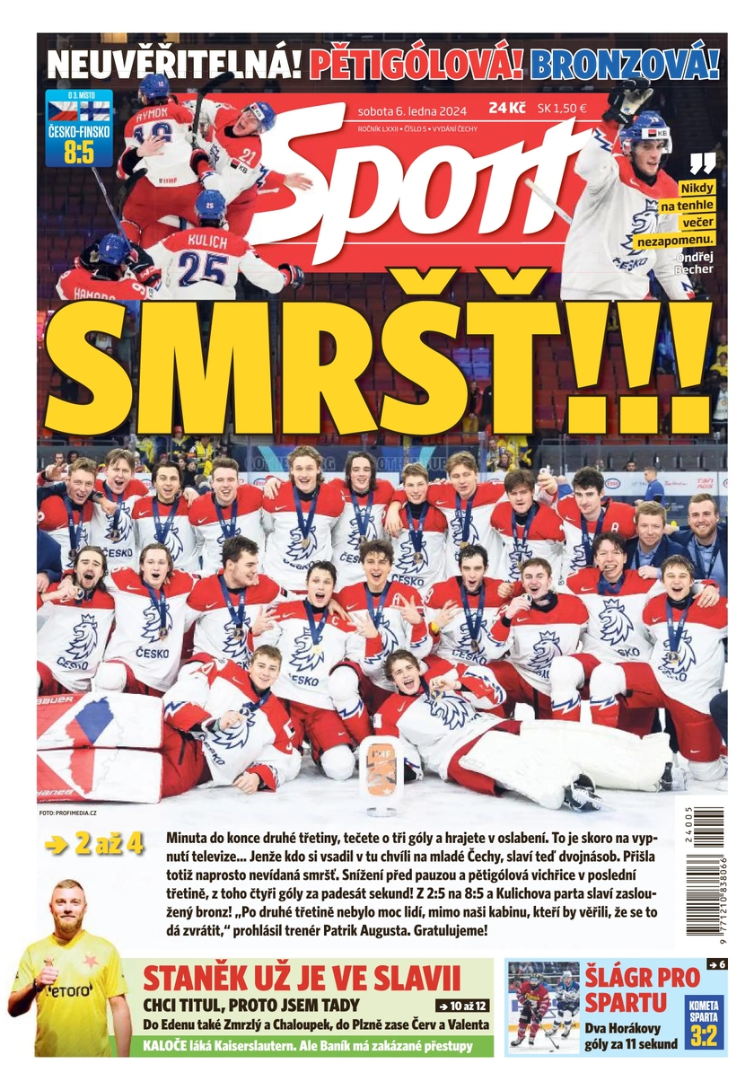 E-magazín Sport - 6.1.2024 - CZECH NEWS CENTER a. s.