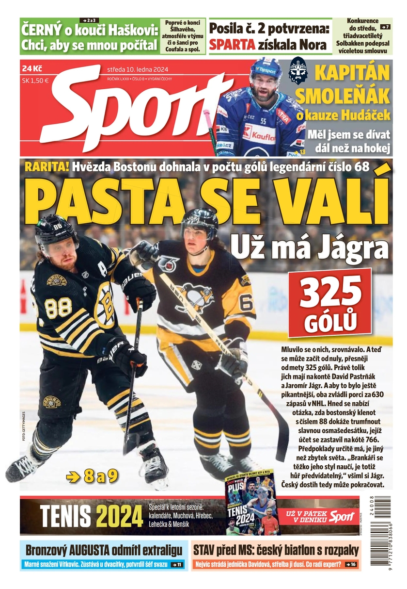 E-magazín Sport - 10.1.2024 - CZECH NEWS CENTER a. s.