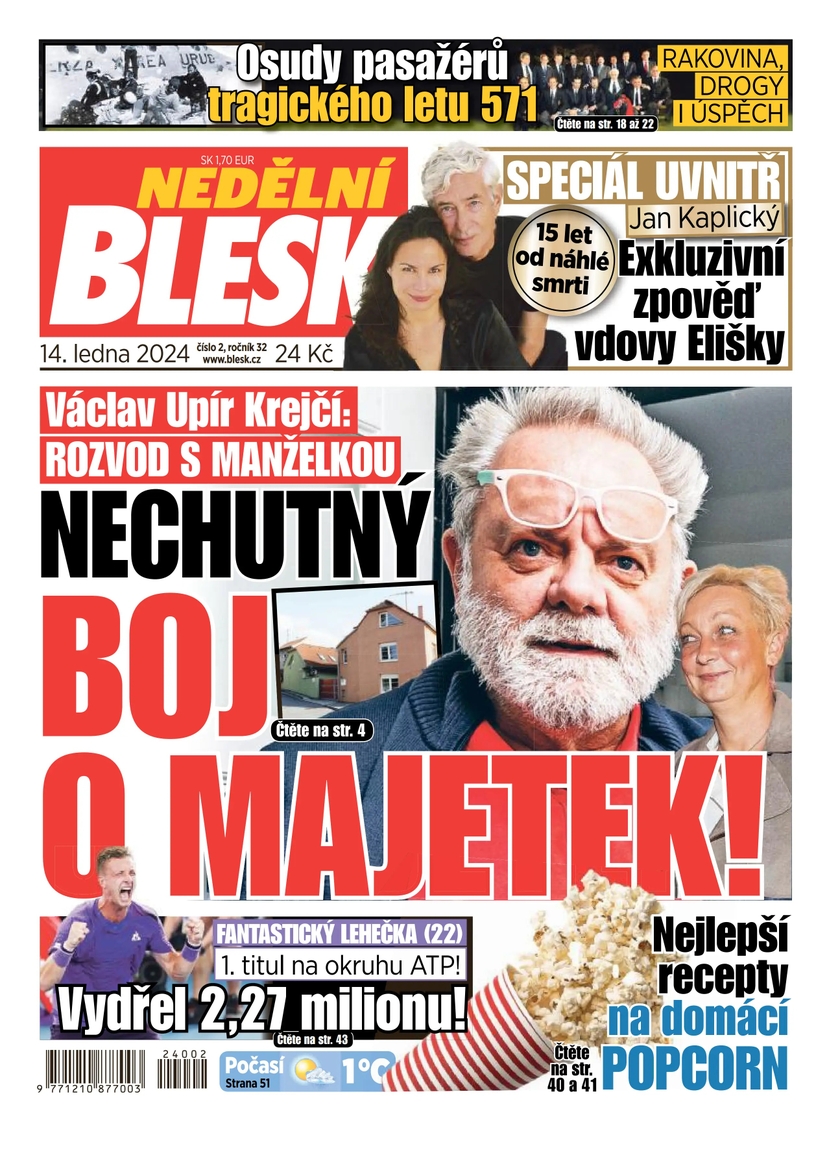 E-magazín NEDĚLNÍ BLESK - 2/2024 - CZECH NEWS CENTER a. s.