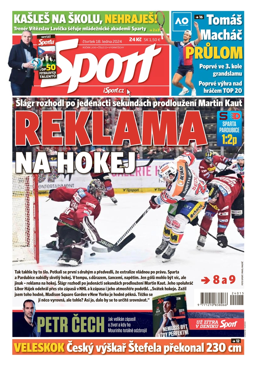 E-magazín Sport - 18.1.2024 - CZECH NEWS CENTER a. s.