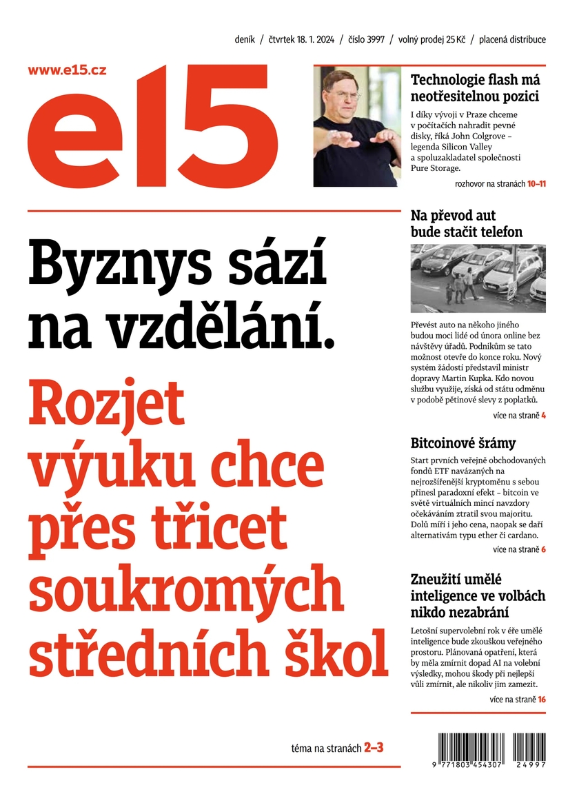 E-magazín e15 - 18.1.2024 - CZECH NEWS CENTER a. s.