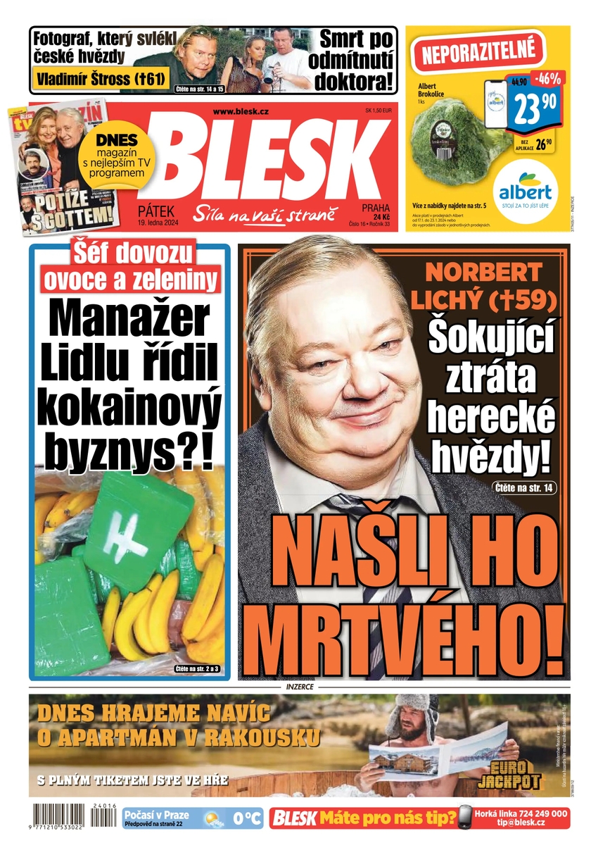 E-magazín BLESK - 19.1.2024 - CZECH NEWS CENTER a. s.
