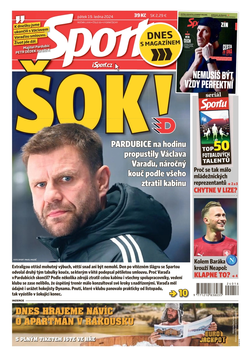 E-magazín Sport - 19.1.2024 - CZECH NEWS CENTER a. s.