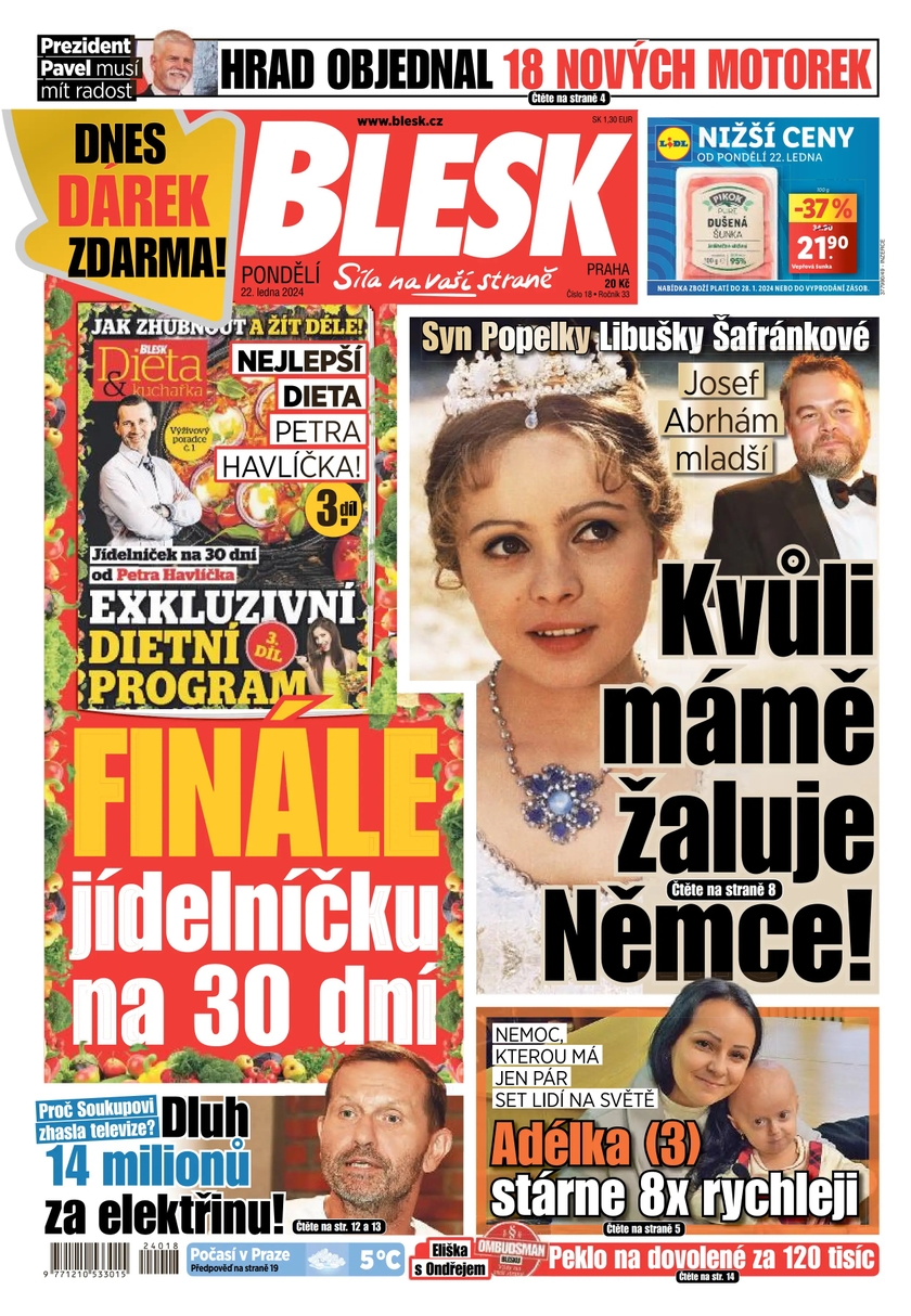 E-magazín BLESK - 22.1.2024 - CZECH NEWS CENTER a. s.