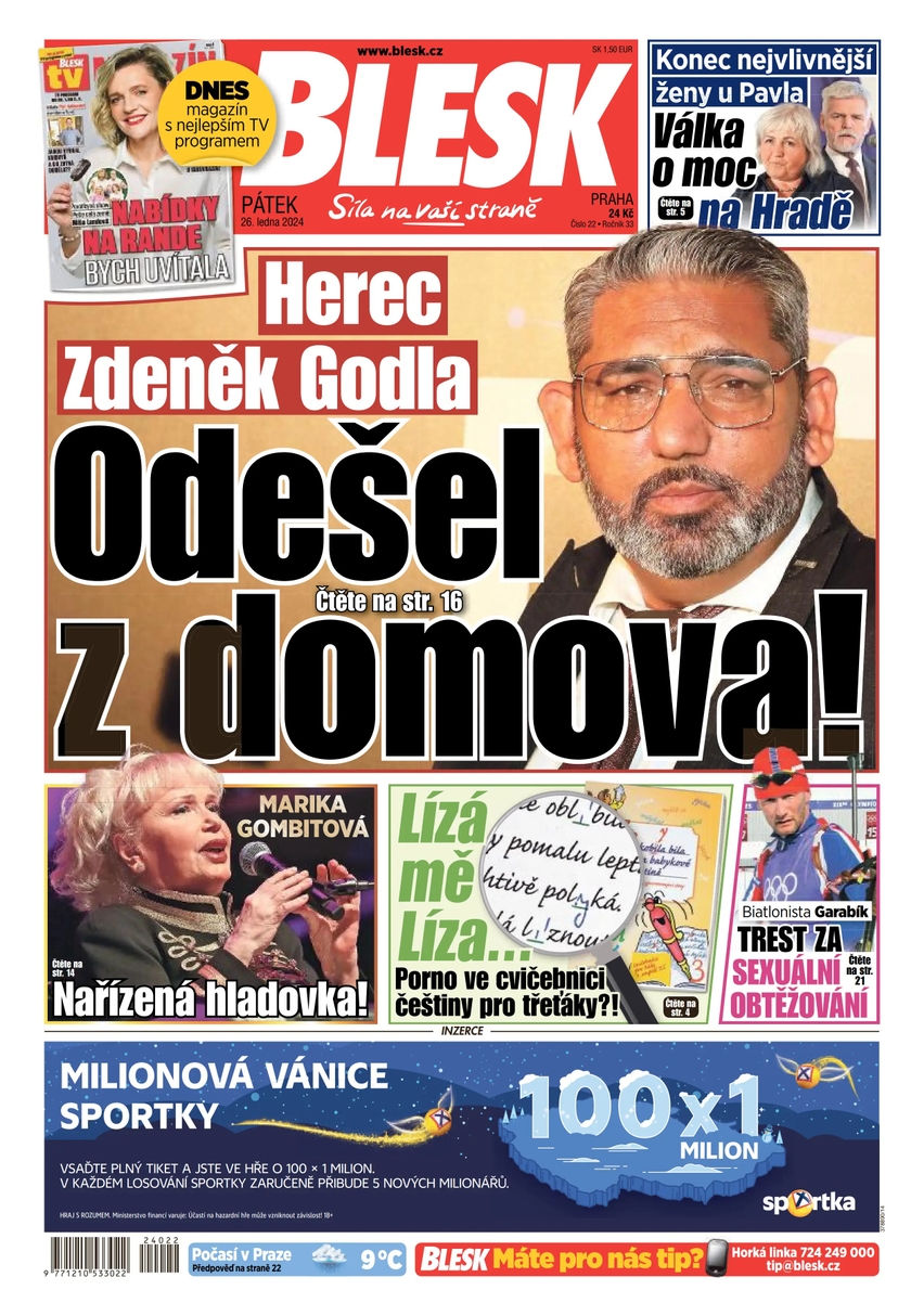 E-magazín BLESK - 26.1.2024 - CZECH NEWS CENTER a. s.