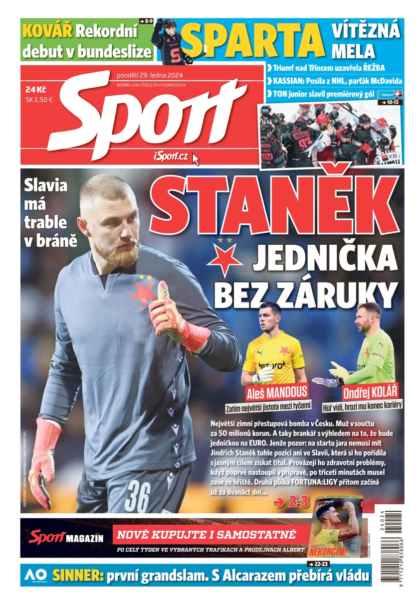 E-magazín Sport - 29.1.2024 - CZECH NEWS CENTER a. s.