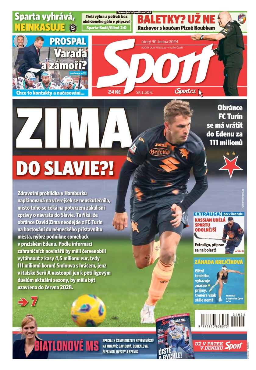 E-magazín Sport - 30.1.2024 - CZECH NEWS CENTER a. s.