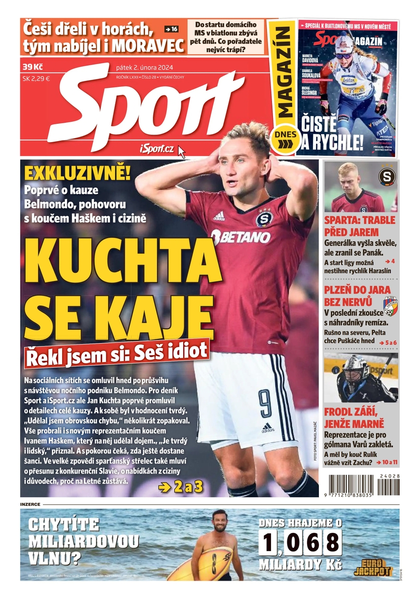 E-magazín Sport - 2.2.2024 - CZECH NEWS CENTER a. s.