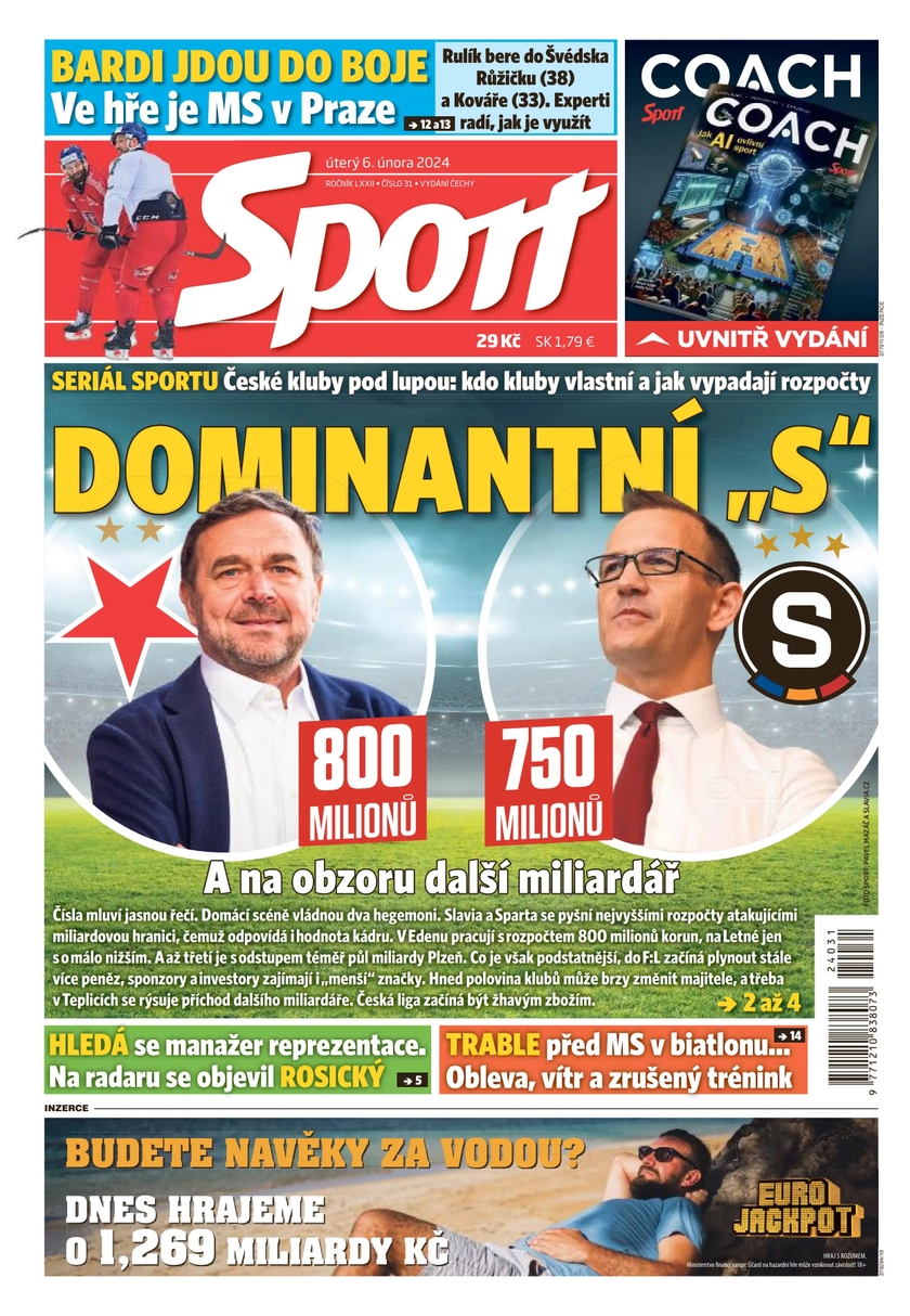 E-magazín Sport - 6.2.2024 - CZECH NEWS CENTER a. s.