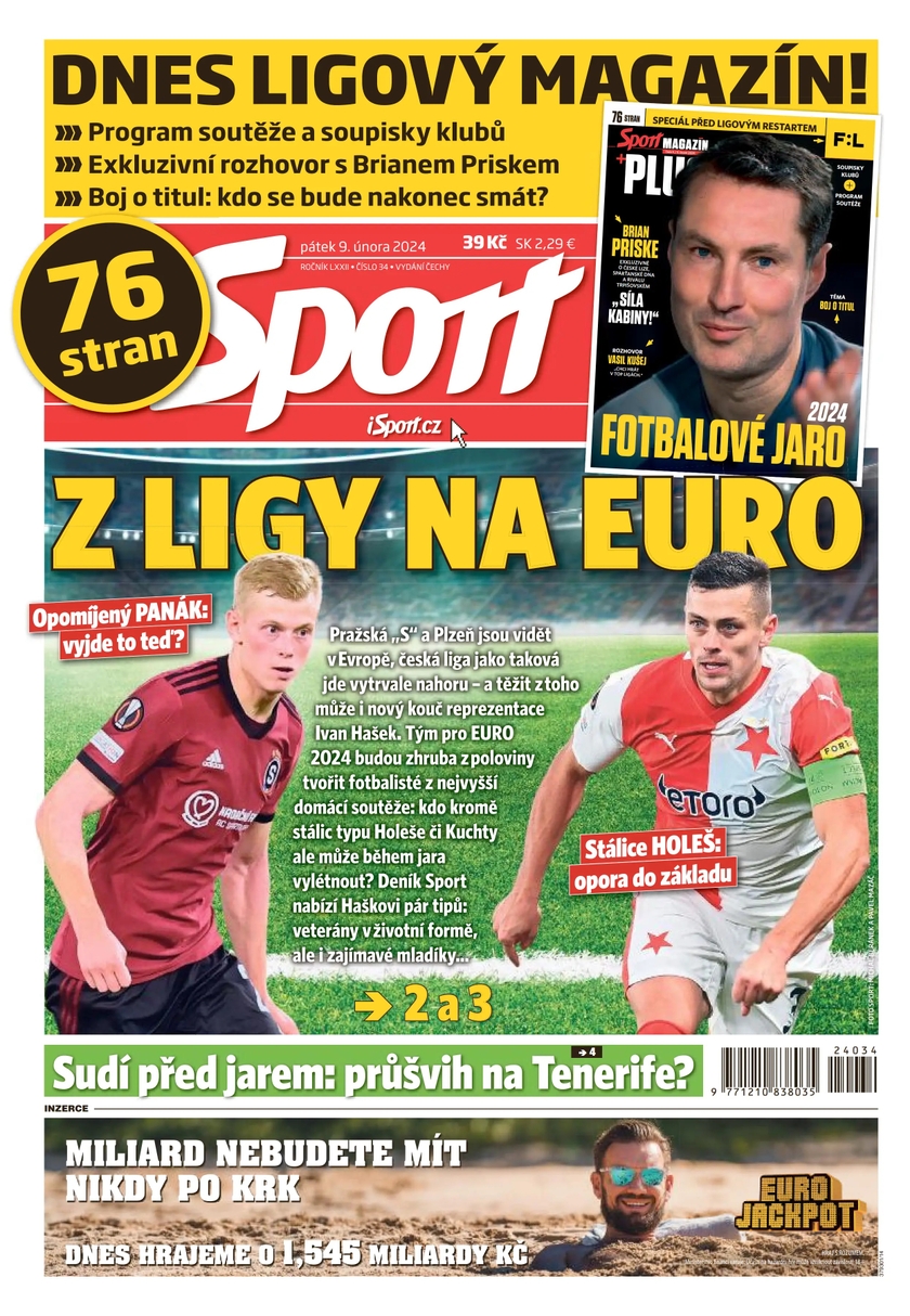 E-magazín Sport - 9.2.2024 - CZECH NEWS CENTER a. s.