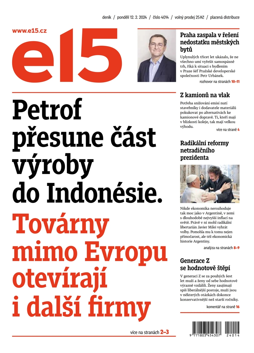 E-magazín e15 - 12.2.2024 - CZECH NEWS CENTER a. s.