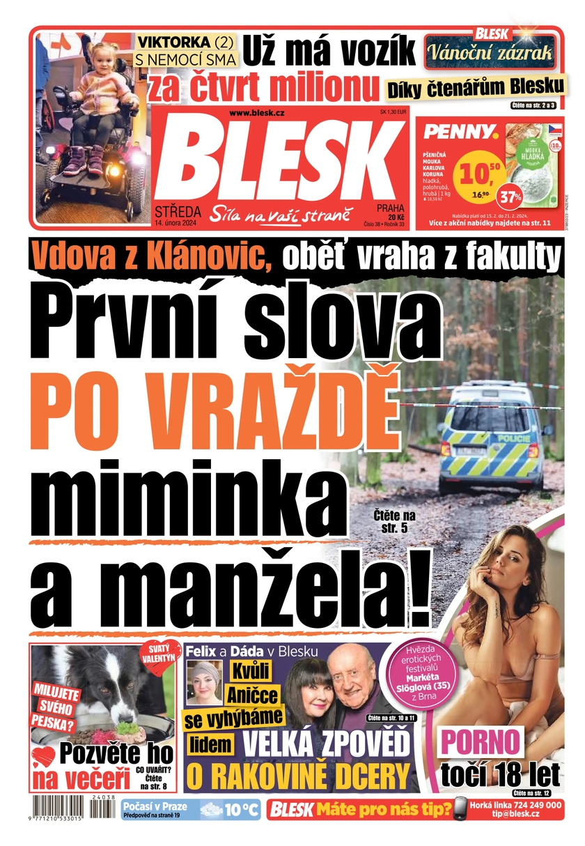 E-magazín BLESK - 14.2.2024 - CZECH NEWS CENTER a. s.