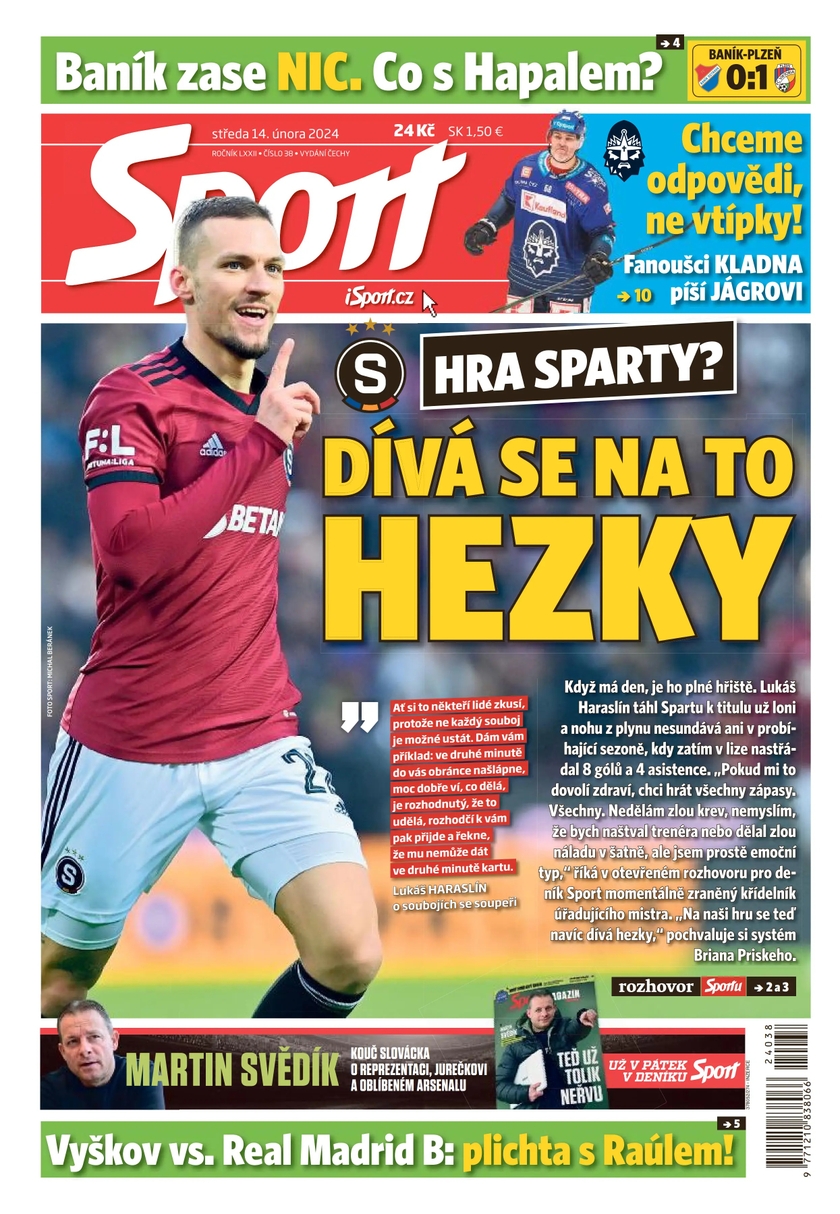E-magazín Sport - 14.2.2024 - CZECH NEWS CENTER a. s.