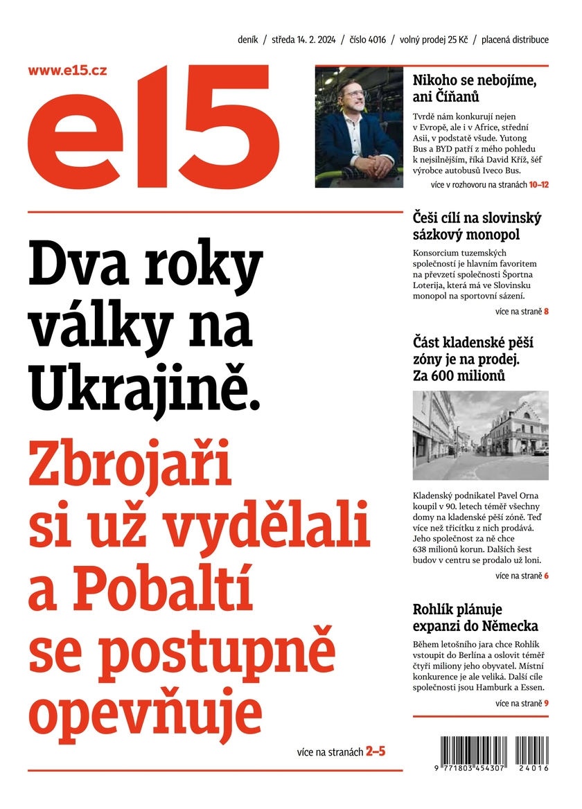 E-magazín e15 - 14.2.2024 - CZECH NEWS CENTER a. s.