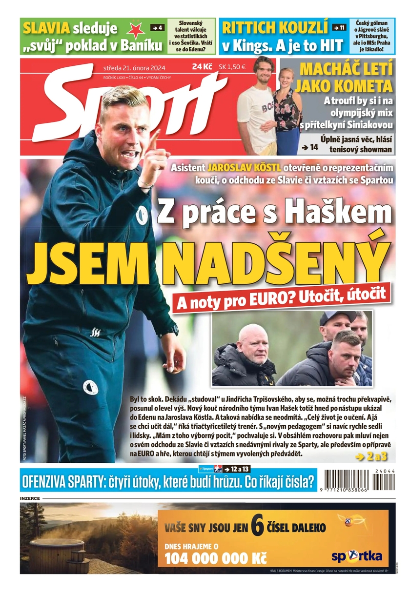 E-magazín Sport - 21.2.2024 - CZECH NEWS CENTER a. s.