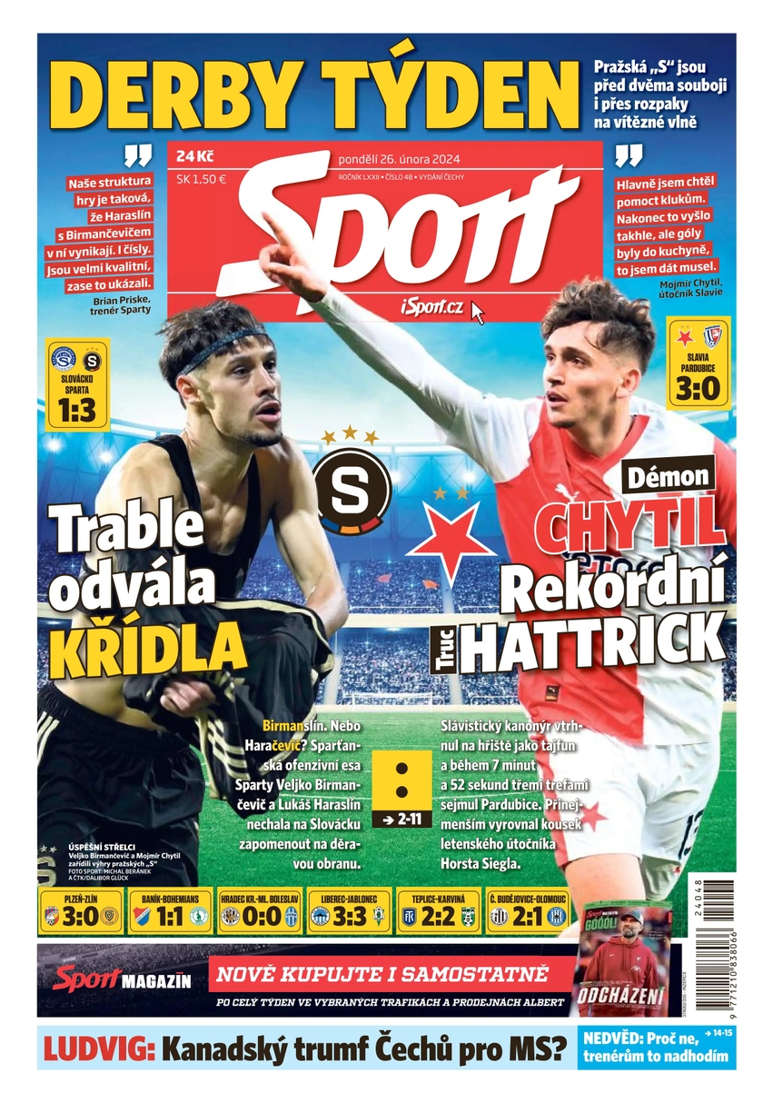 E-magazín Sport - 26.2.2024 - CZECH NEWS CENTER a. s.