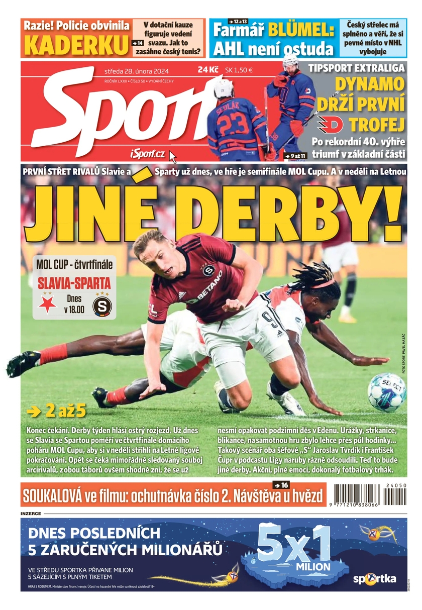 E-magazín Sport - 28.2.2024 - CZECH NEWS CENTER a. s.