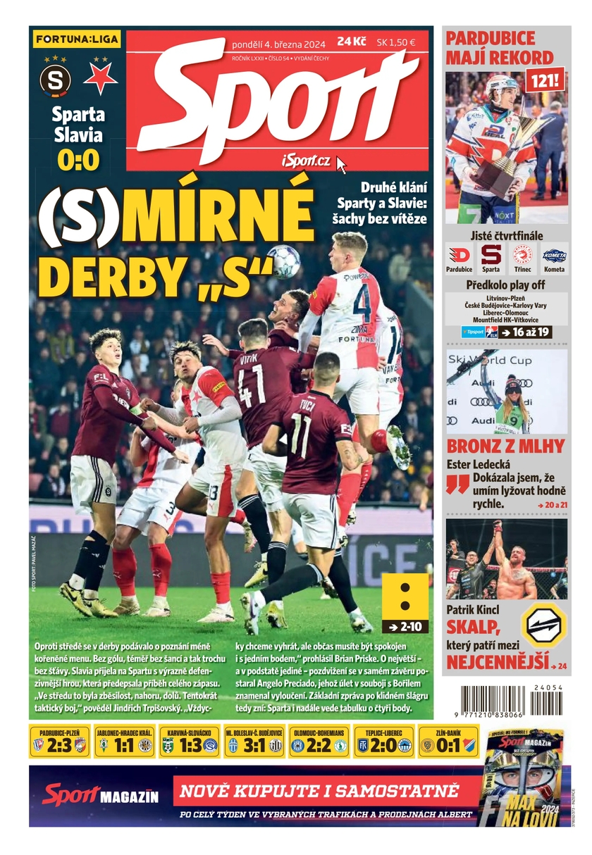 E-magazín Sport - 4.3.2024 - CZECH NEWS CENTER a. s.