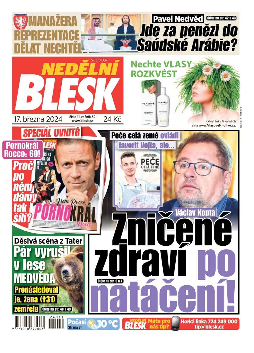 E-magazín NEDĚLNÍ BLESK - 11/2024 - CZECH NEWS CENTER a. s.