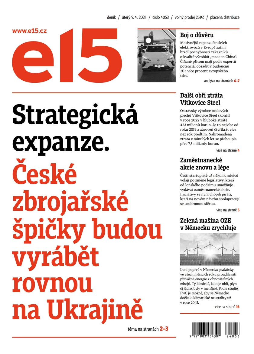 E-magazín e15 - 9.4.2024 - CZECH NEWS CENTER a. s.
