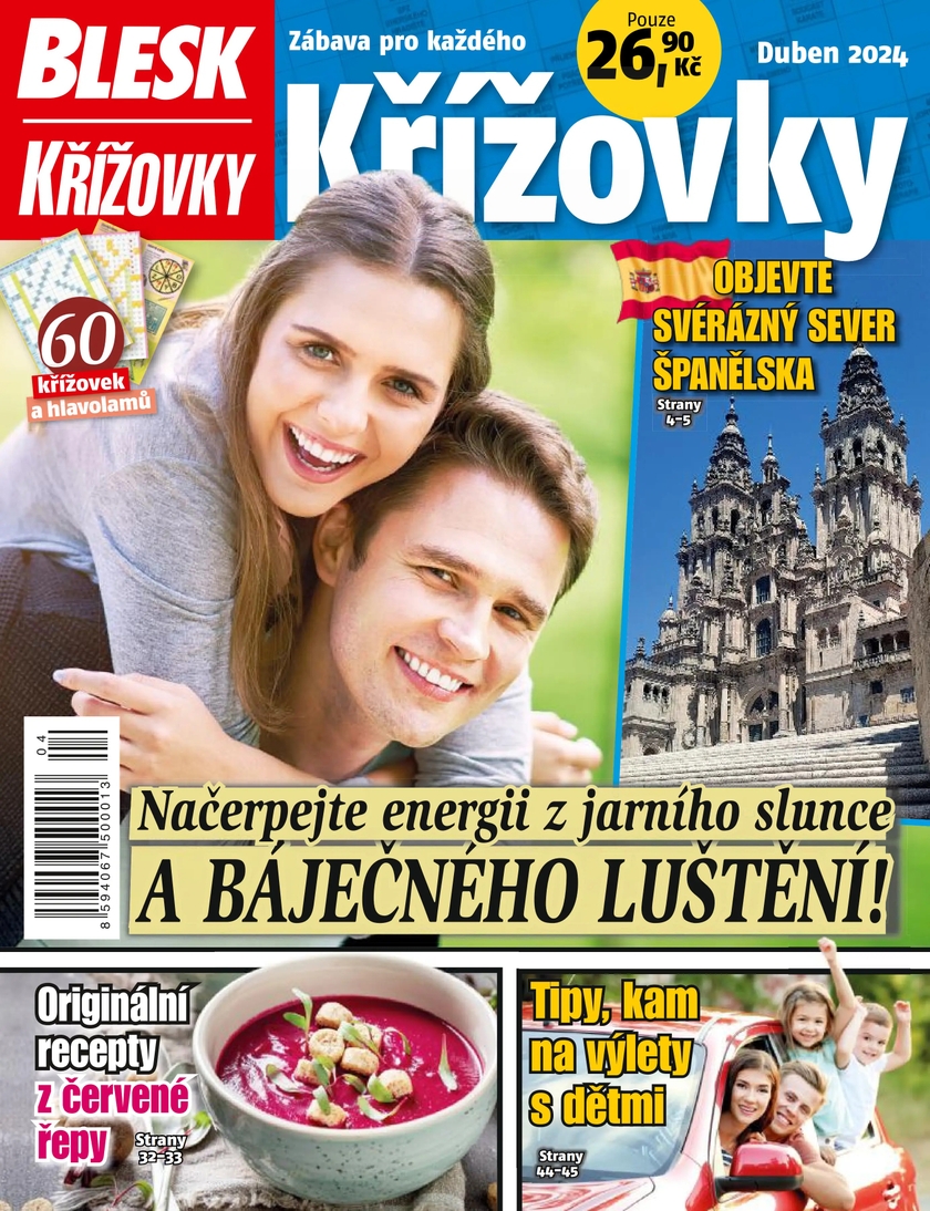 E-magazín BLESK KŘÍŽOVKY - 4/2024 - CZECH NEWS CENTER a. s.