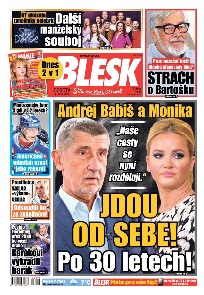 E-magazín BLESK - 20.4.2024 - CZECH NEWS CENTER a. s.